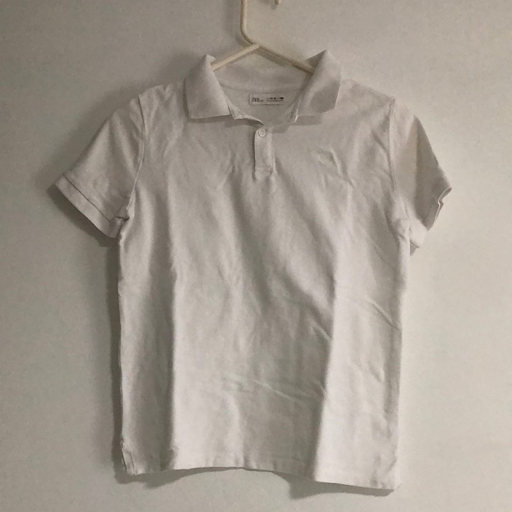 White collared tee Zara kids